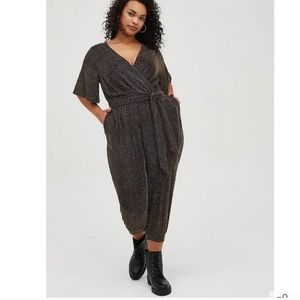 Black and gold jumpsuit